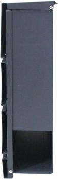 Wandbriefkasten Anthrazit RAL 7016 inkl. Zeitungsfach
