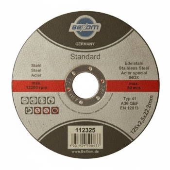 Trennscheibe 125x2,5 mm – für Metall, Stahl, Edelstahl & INOX