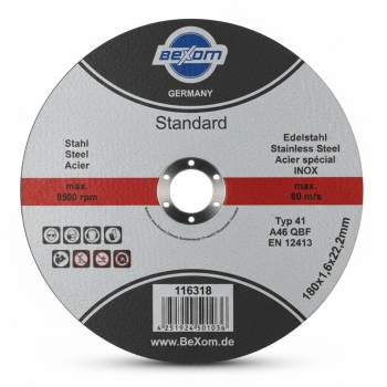 Trennscheiben 180x1,6 mm Edelstahl und INOX