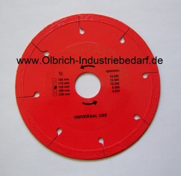 Diamant Trennscheibe 125 mm Diamanttrennscheibe