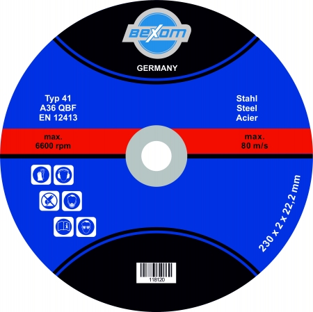 Eisen Edelstahl /& Stahl Metall Olbrich-Industriebedarf Trennscheibe 125x1 mm 10 St/ück INOX