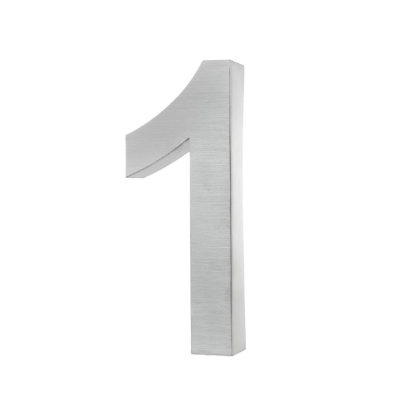 Hausnummer aus Edelstahl 3D Design Höhe 20 cm - Tiefe 3 cm