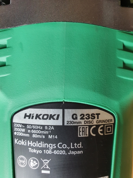 Hikoki G23ST Winkelschleifer 2000 W Scheibendurchmesser 230mm
