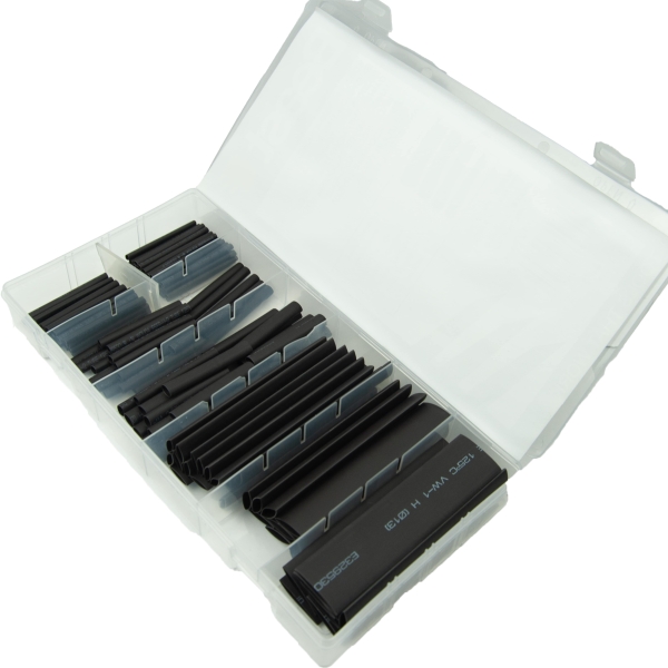 Schrumpfschlauch BOX / Schrumpfschläuche Sortiment 127 tlg.