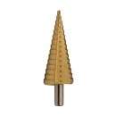 HSS Step Drill Bit 4–32 mm – TiN Coated Cone Drill with Metal Case