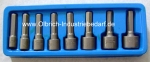 Steckschlüssel-Einsätze mit Bitaufnahme 5-13mm (8tlg.)